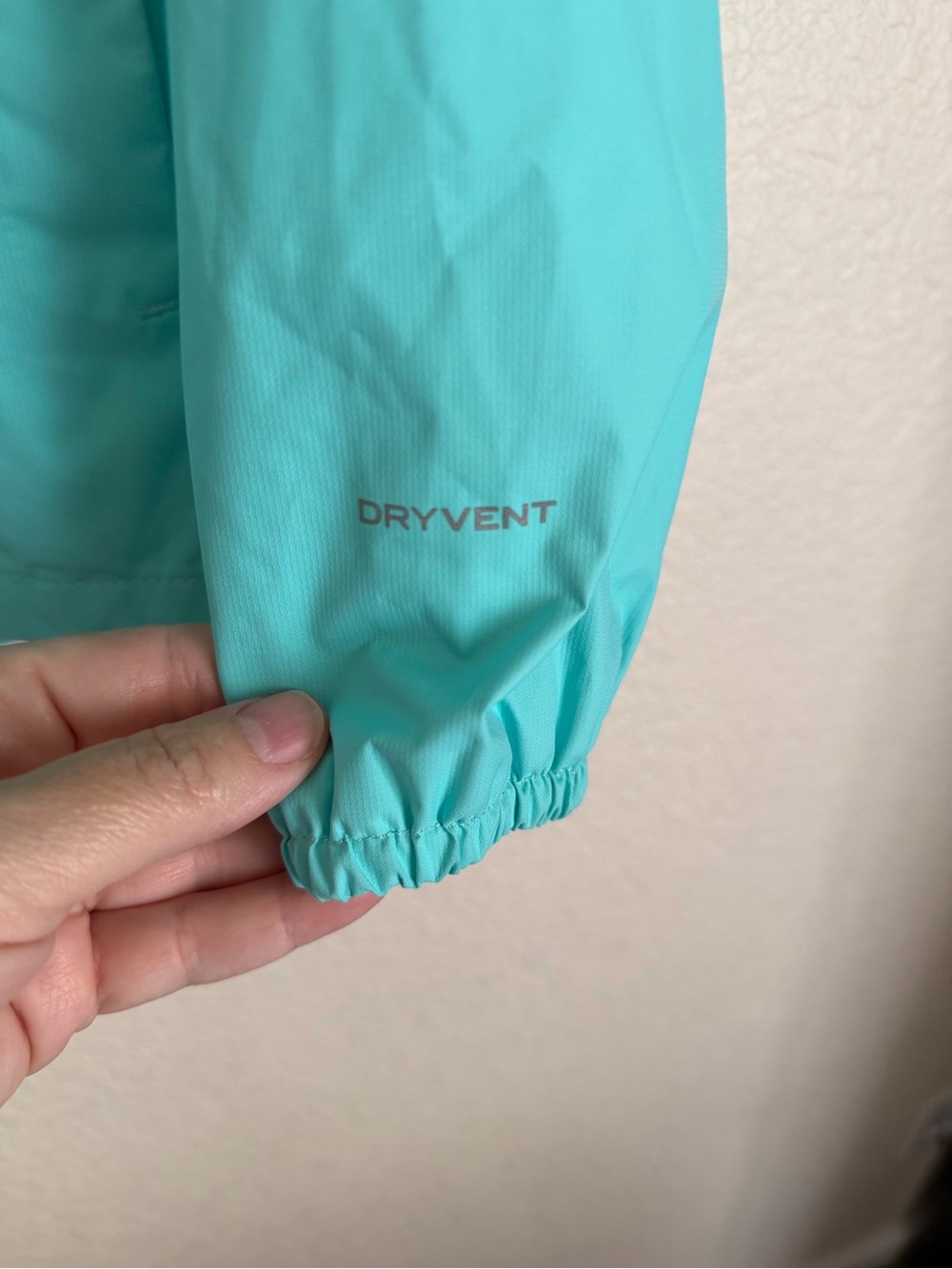 The North Face Girls Resolve Reflective Lightweight Rain Jacket M 10/12 Mint - Picture 5 of 12